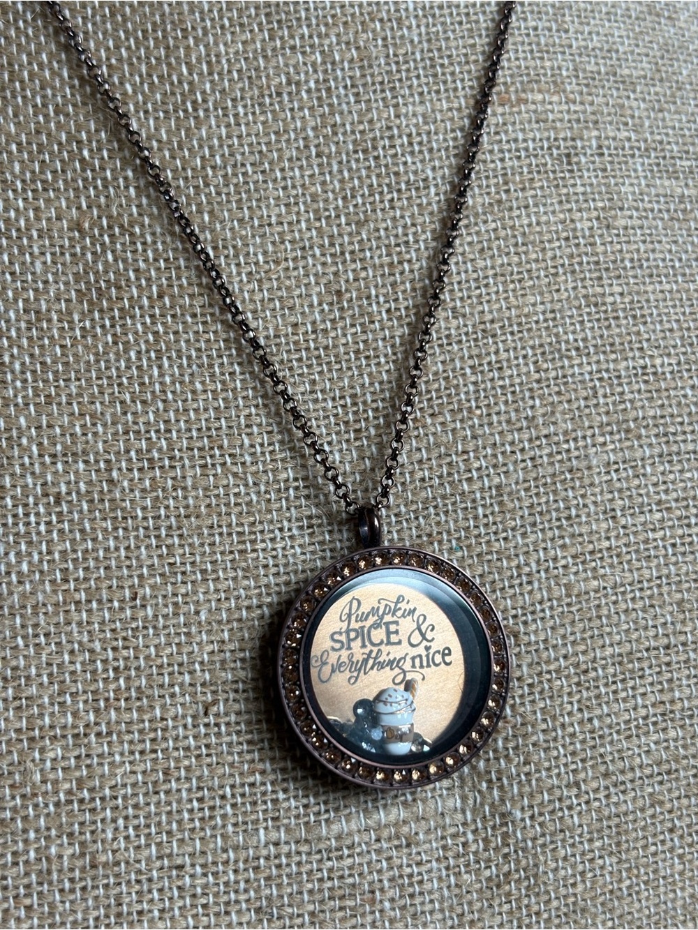 Origami Owl Pumpkin Spice Locket Set🧡